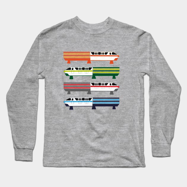 The Monorail System Long Sleeve T-Shirt by Lunamis